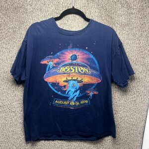 Vintage Six Fifty One T-Shirt Mens XL Blue Boston Madison Square Garden Graphic